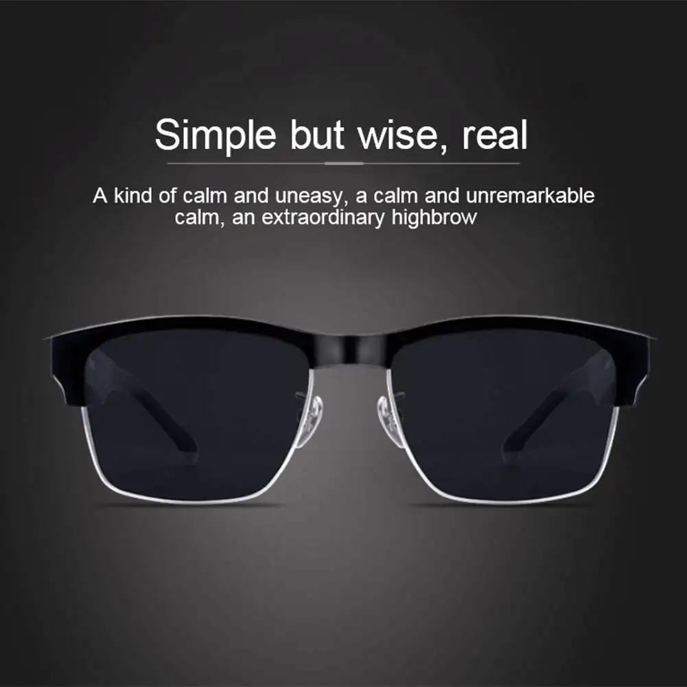 저렴한 스마트 블루투스 안경 무선 스포츠 헤드셋, 마이크 음성 통화 음악 오디오 지능형 안경 안티 블루 선글라스