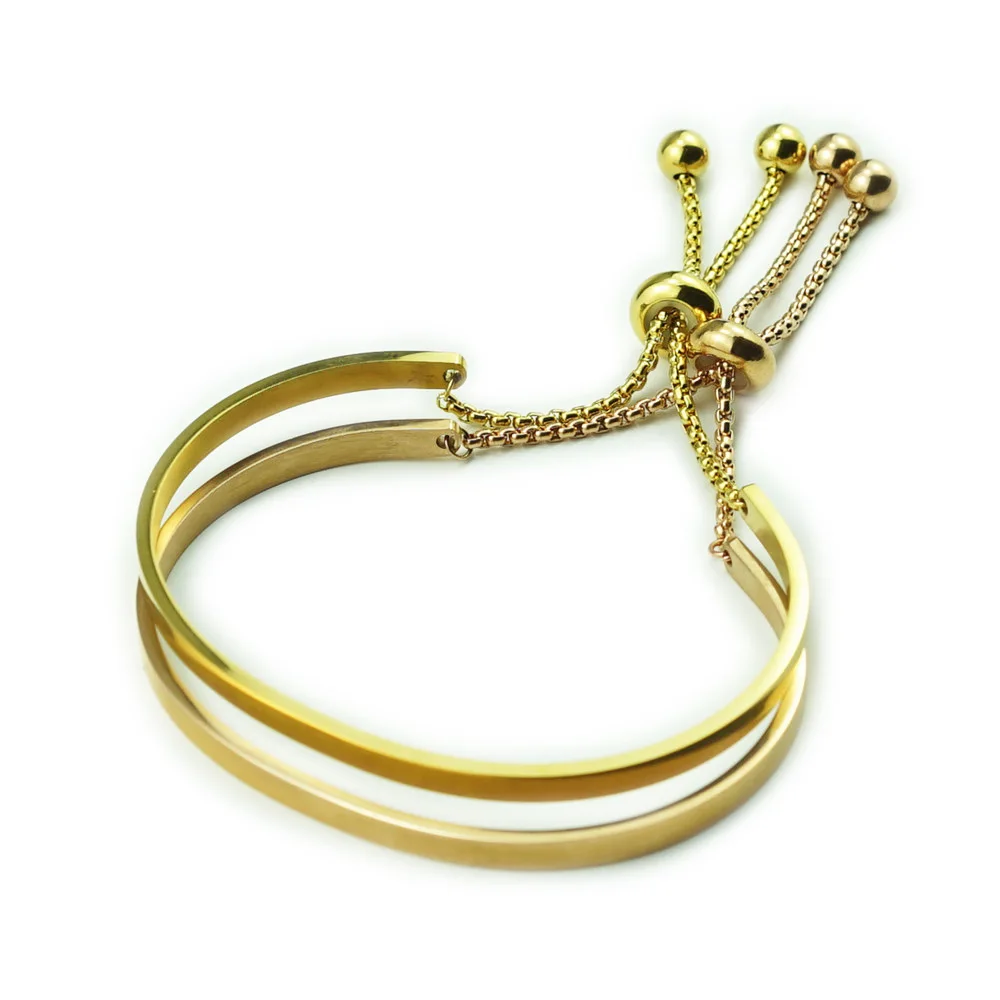 

Регулируемый Гладкий Браслет polyhedplus из нержавеющей стали на заказ, персонализированный браслет для женщин, ювелирные изделия на день рожде...