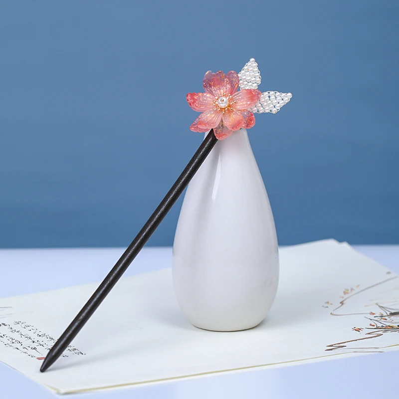 Заколки для волос с жемчугом и цветами деревянные невесты | Украшения аксессуары