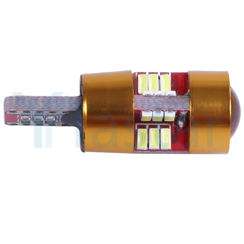 100 шт. новинка светодиодсветодиодный лампа T10 W5W 27 SMD 3014 для салона автомобиля