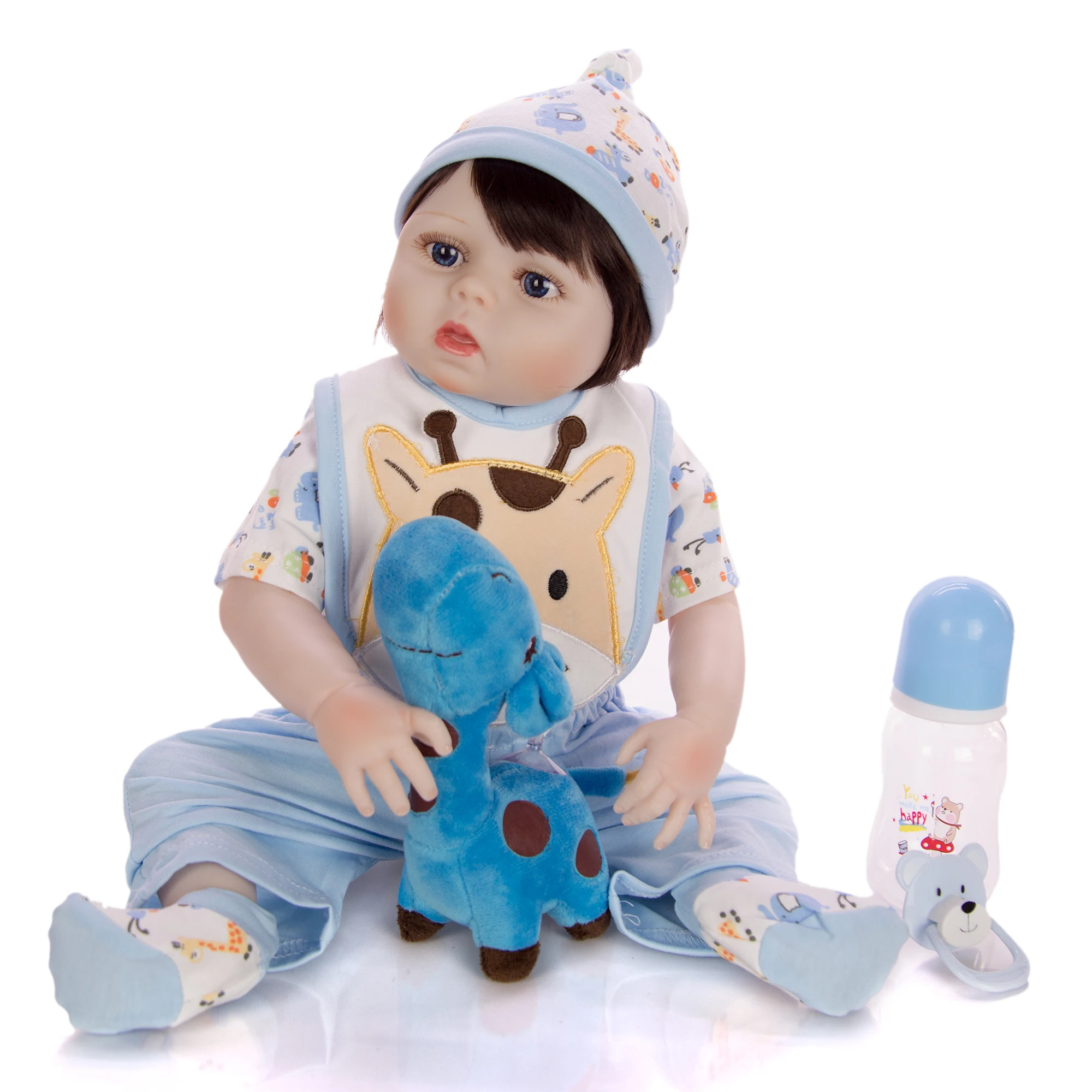 KEIUMI 19'' 48 CM SIlicone Full Body Reborn Babies Doll Lifelike Newborn Baby Boneca Girl Kid Toy Birthday present | Игрушки и