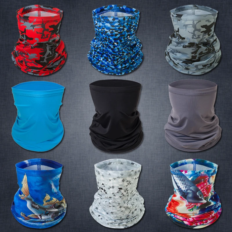 

Home Textile Men Women Face Mask Ice Silk Headwear Windproof Breathable Headwear Scarf for Outside Motorcycle Bicycle Riding