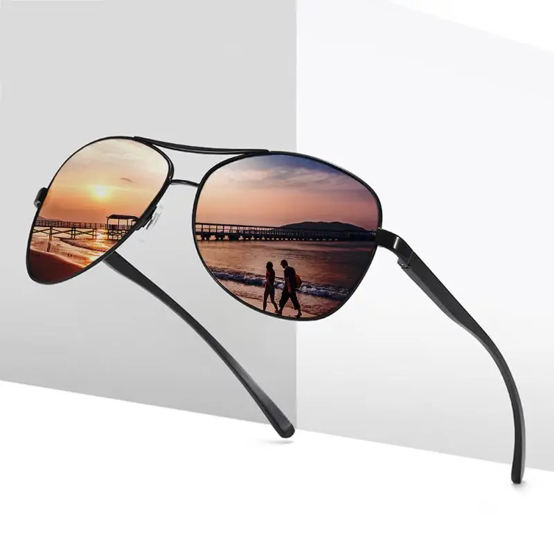 

ZXWLYXGX Men Vintage Aluminum Polarized Sunglasses Classic Brand Sun glasses Coating Lens Driving Eyewear For Men/Women