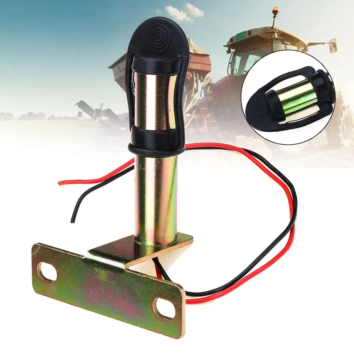 

Rotating Flashing Light Amber Tractor Warning Beacon Pole Mount Bracket Light Accessories