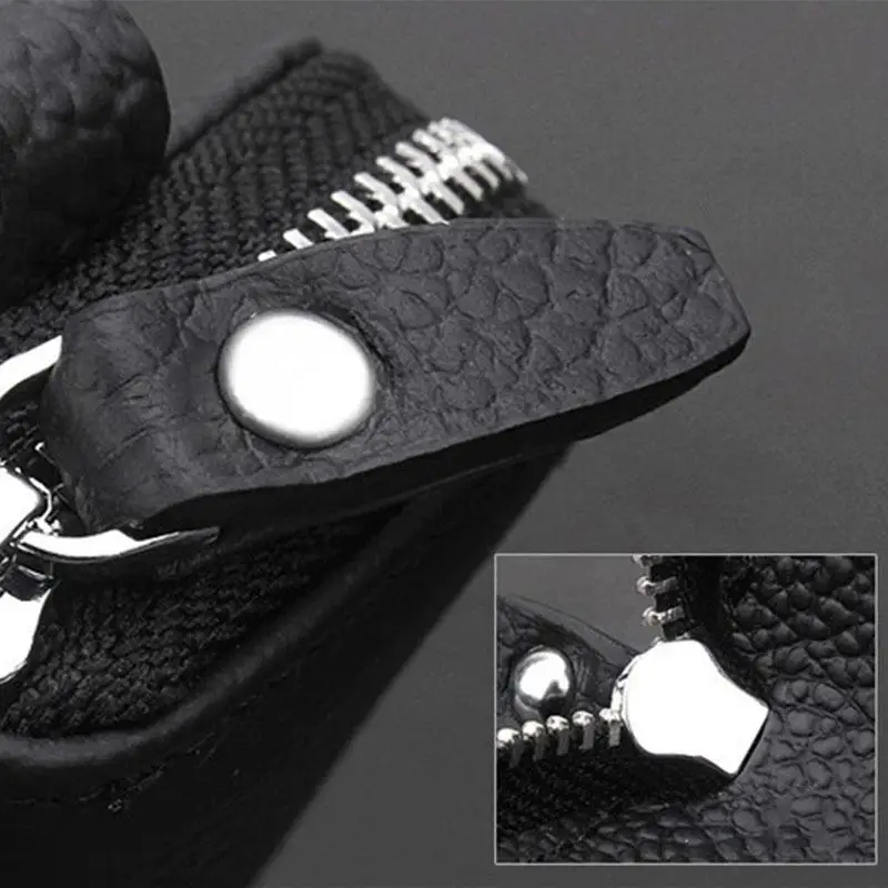 HiMISS из искусственной кожи ключницы для ключей мужские органайзер чехол на молнии