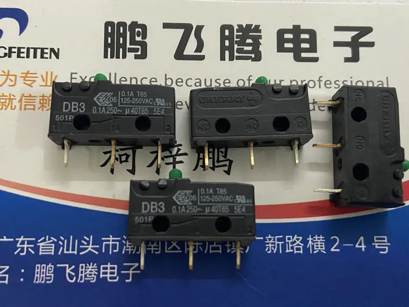 

1PCS Imported CHERRY DB3 Micro switch 0.1A high sensitive switch Reset button DB3C-A1LC DB3 0.1A 250V open/closed with rod