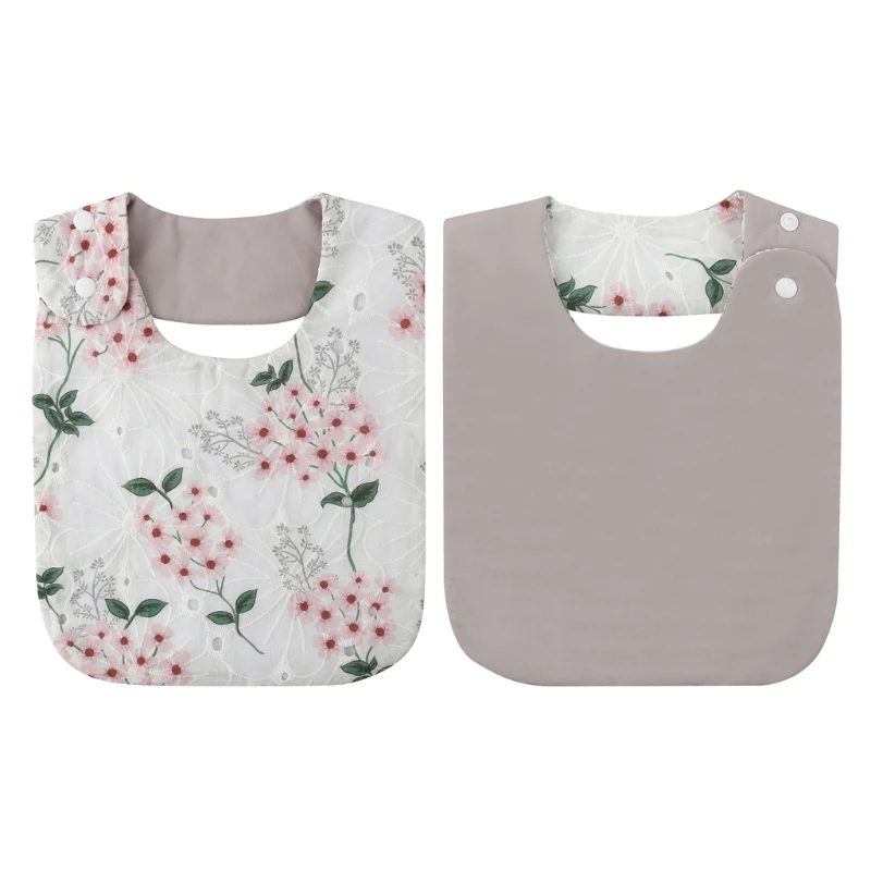 

1 Pc Newborn Baby Boys Girls Waterproof Cute Embroidery Flowers Saliva Towel Kids Toddler Feeding Burp Cloth Cotton Bib