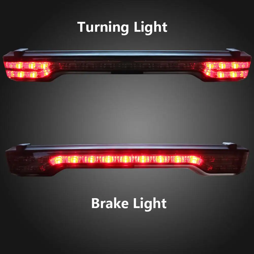 Ретро дымовой мотоцикл тур Пак тормоз поворотный светодиодный задний светильник