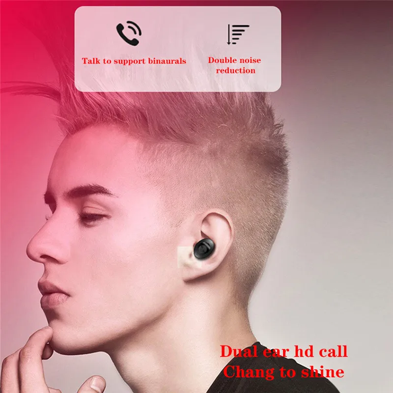 XG12 Bluetooth гарнитура TWS Dual-pass 5 0 Беспроводная стереогарнитура телефон движения