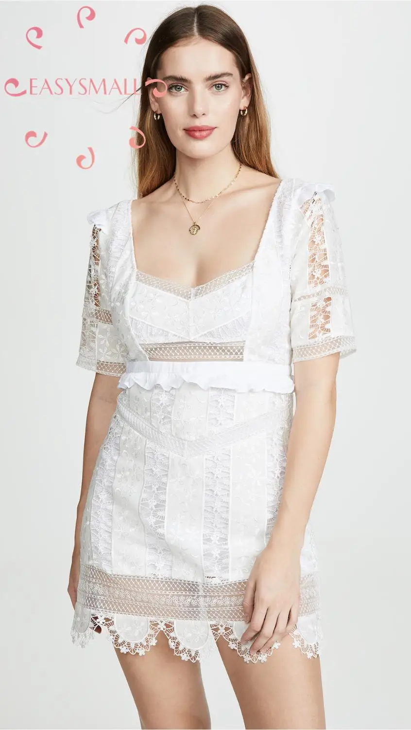 

EASYSMALL for love lemons Women dress Fashion Sexy vintage Sundress Summer exclusive high-end Casual High waist dresses