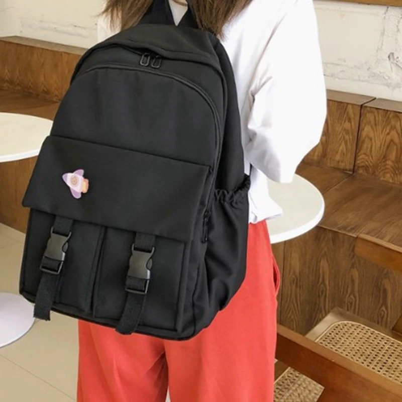 

Large-Capacity Backpack Female All-Match Schoolbag Female High School College Student Backpack Female Double Shoulder