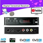 DVB-T2 DVB-C приемник цифрового ТВ-тюнера полностью 1080P HD декодер ТВ-приставка DVB-T M3U H.265 Youtube ТВ-приемник Европа телеприставка