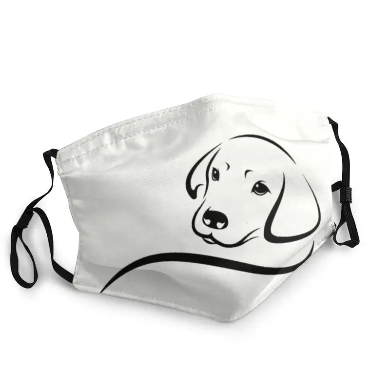 

Cute Puppy Labrador Retriever Reusable Mouth Face Mask Men Dog Pet Mask Anti Dust Protection Cover Respirator Muffle