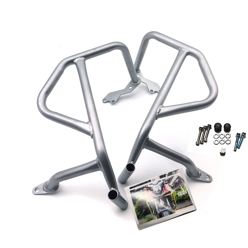 Серебристый CB500X Crash Bars для HONDA CB500 X 2013 16 мотоцикл передняя защита двигателя краш-бар Рамка протектор бампера - Цвет: Серебристый