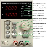korad ka3005d precision variable adjustable 30v 5a dc power supply digital regulated lab grade 220v