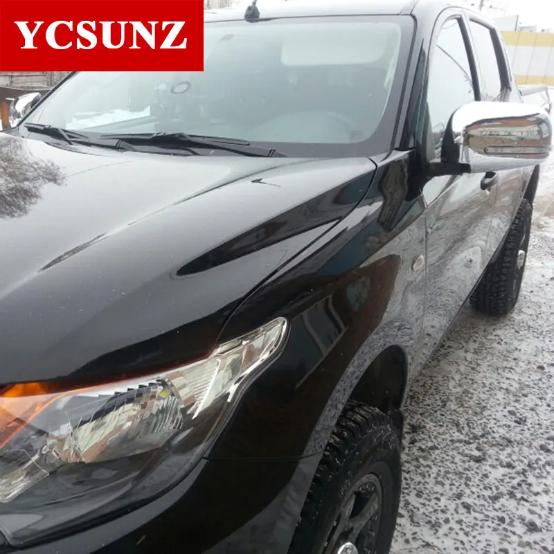 2016 2019 хромированный зеркальный чехол для Mitsubishi L200 Triton с детали светодиодной
