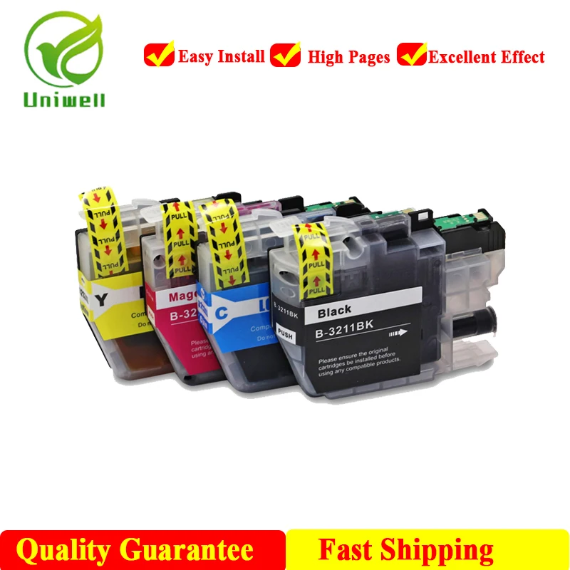 Чернильный картридж Uniwell LC3211 LC3213 новый совместимый для принтера Brother принтеров