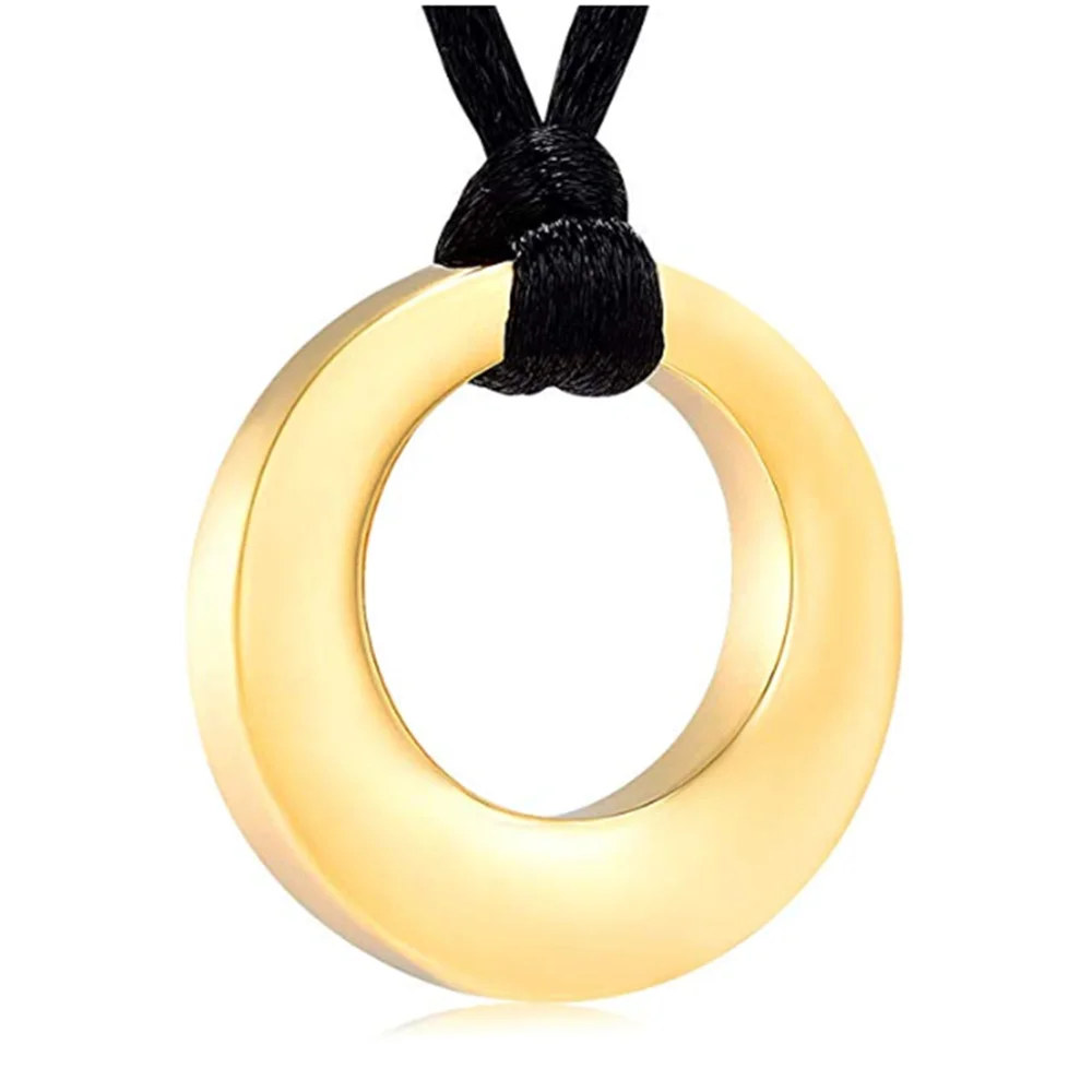 Круг вечности жизни кремационная Ювелирная урна из нержавеющей стали ожерелье