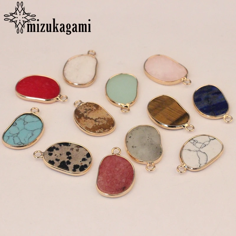 Подвеска из натурального камня в виде кофейных зерен 2 шт./лот|Ювелирная