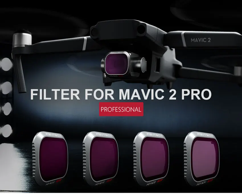 Набор фильтров PGYTECH Advanced Mavic 2 Pro Комплект для объектива камеры UV CPL ND4 ND8/16/32/64-PL