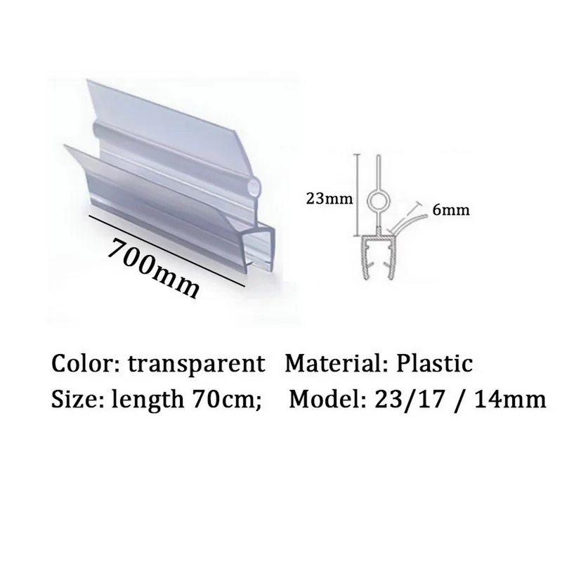 2PCS Glass Thickness 4-6mm Seal Ring Strip For Shower Bathroom Screen Door |