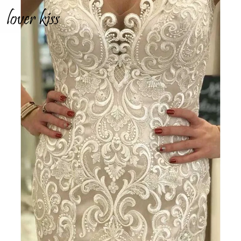 Lover Kiss Vestido De Noiva роскошное тонкое пляжное свадебное платье Русалочки с
