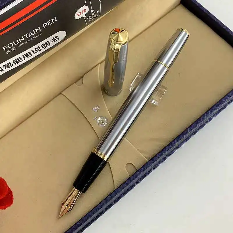 КРЫЛО Sung снасти 601A поршень Vacumatic перьевая ручка Сталь чернильная из 14 каратного