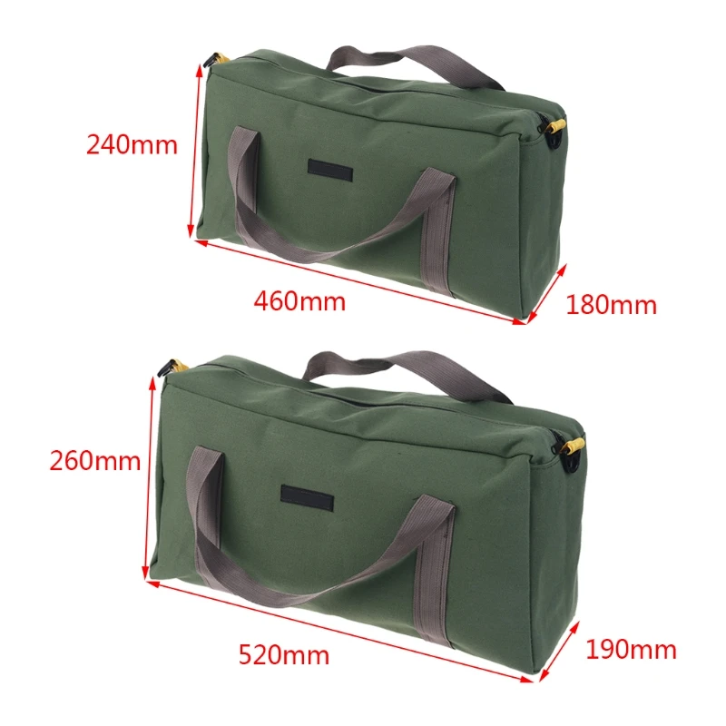 

Electrician Tool Compact Canvas Package Multifunctional Waterproof Toolkit Bag with Hanging Buckles HX6C