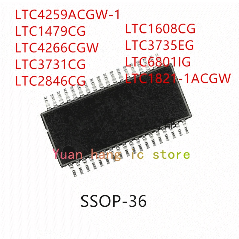 10 шт. LTC4259ACGW-1 LTC1479CG LTC4266CGW LTC3731CG LTC2846CG LTC1608CG LTC3735EG LTC6801IG LTC1821-1ACGW IC