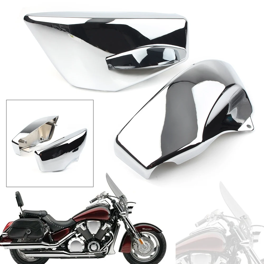 

Chrome ABS Motorcycle Side Battery Covers Left & Right 1Pair For Honda VTX1800 R/S/N/F/T 2002 2003 2004 2005 2006 2007 2008