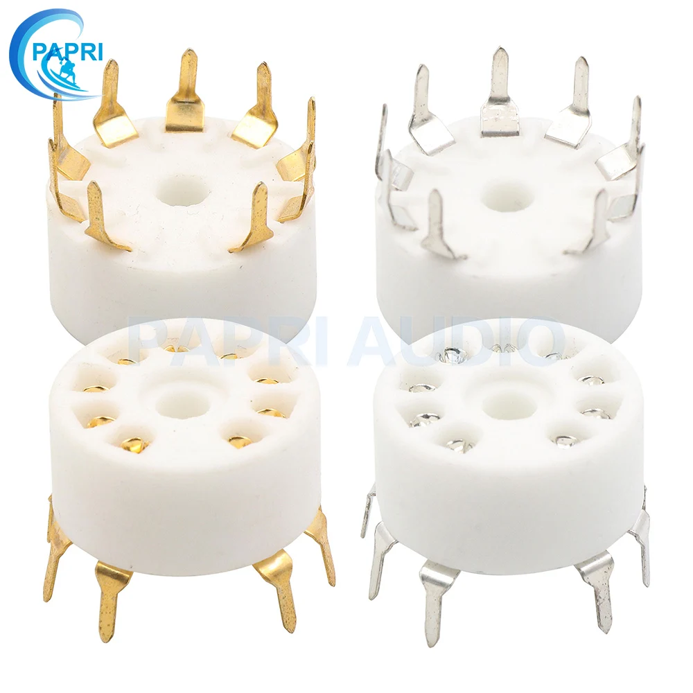 PAPRI 10 шт. монтажное 9Pin керамическое B9A вакуумное Гнездо аудио HIFI DIY Amps для 12AX7 12AU7 12AT7