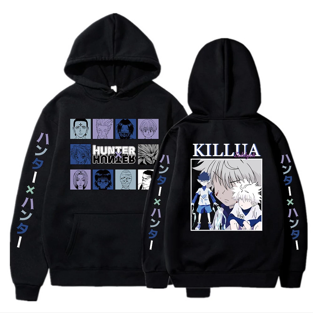 

Толстовка Мужская/женская с принтом охотника X Hunter, Свитшот в стиле Харадзюку, Свободный пуловер в стиле хип-хоп, топы, одежда