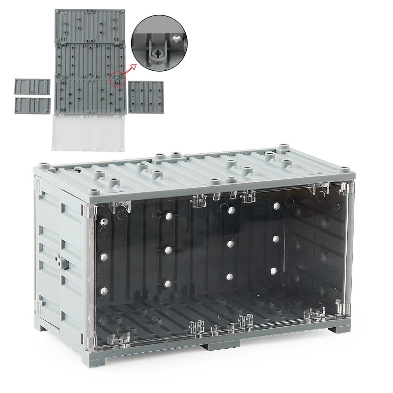 

Brick Container Building block display box Self-Assembly Clear Cube Box Dustproof