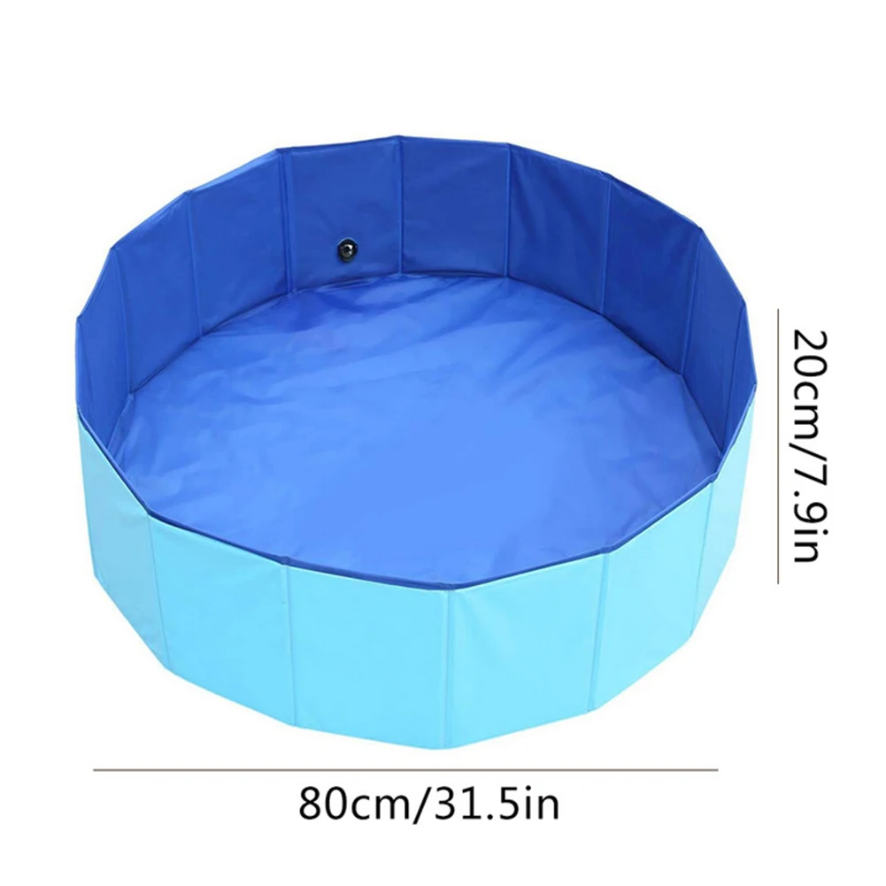 

Foldable PVC Dog Pet Swimming Pool Portable Pet Bath Tub Outdoor Pools For Collapsible Bathing Pool For Dogs Cats Kids