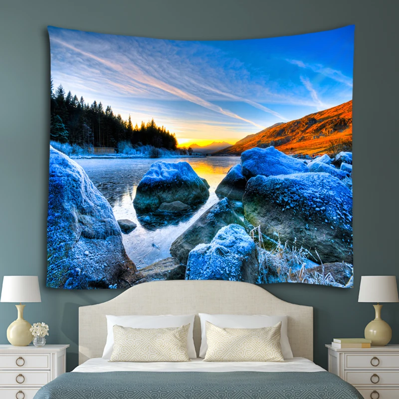 Индийский гобелен 3 размера настенные гобелены богемный домашний декор пляжное