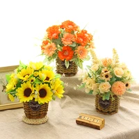 small and fresh simulation of false bouquet living room furnishings decorations silk flower art dining table tea table and