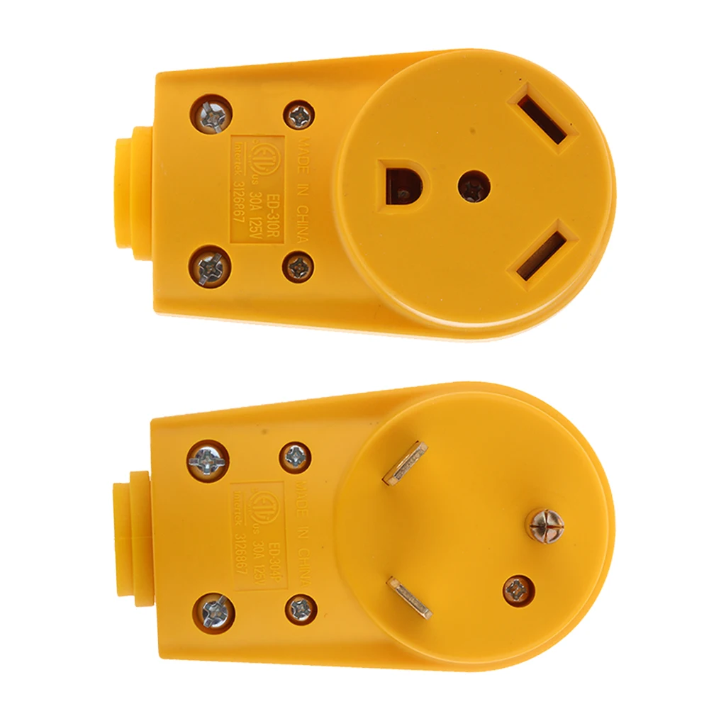 Camper 30 AMP RV Замена Famale штекер 10AWG/3C разъем 125V ручка|Морское оборудование| |