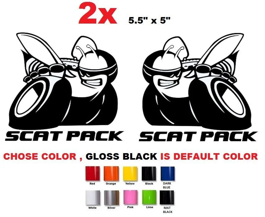 Для 2 шт./компл. Dodge Challenger Scat упаковка 39 наклейки на шейкер капюшон