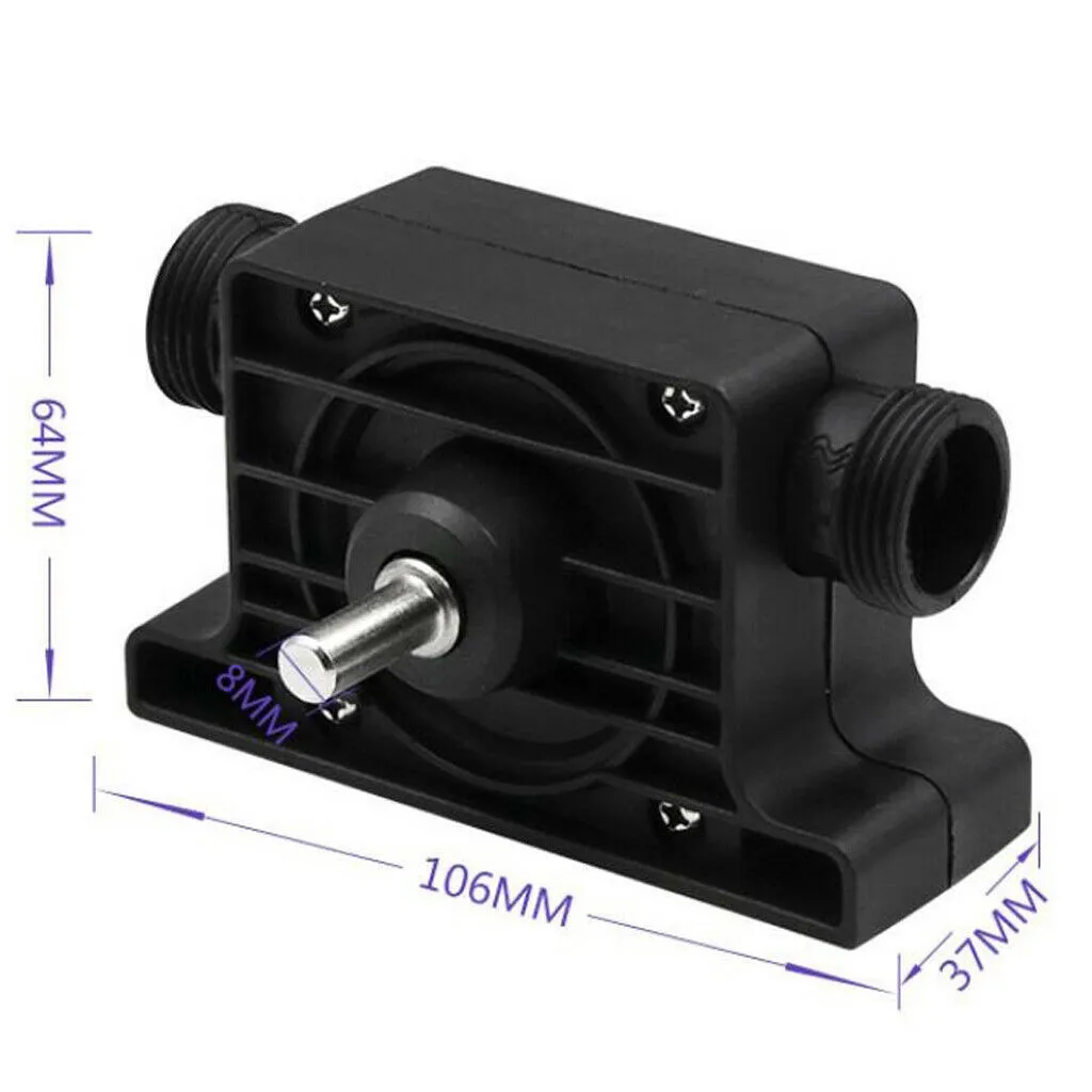 

8mm Portable Electric Drill Pump High Efficiency Stable Self Priming Transfer Pumps Oil Fluid Water Pump Hose Clamps Connectors