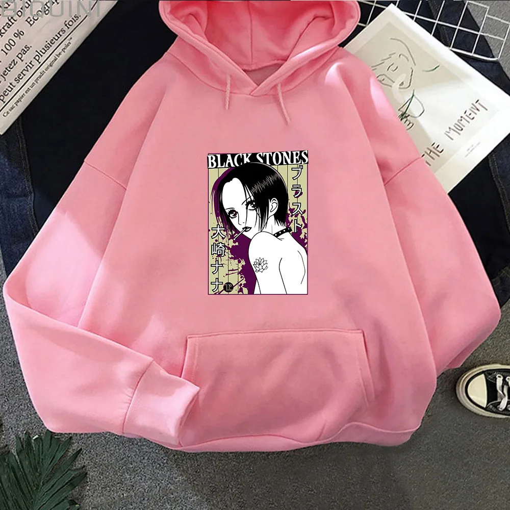 

Nana Osaki Print Hoodie 2021 New Women Men Fashion Hoody Japanese Anime Harajuku Hooded Clothes Casual Hip Hop Female Sweatshirt
