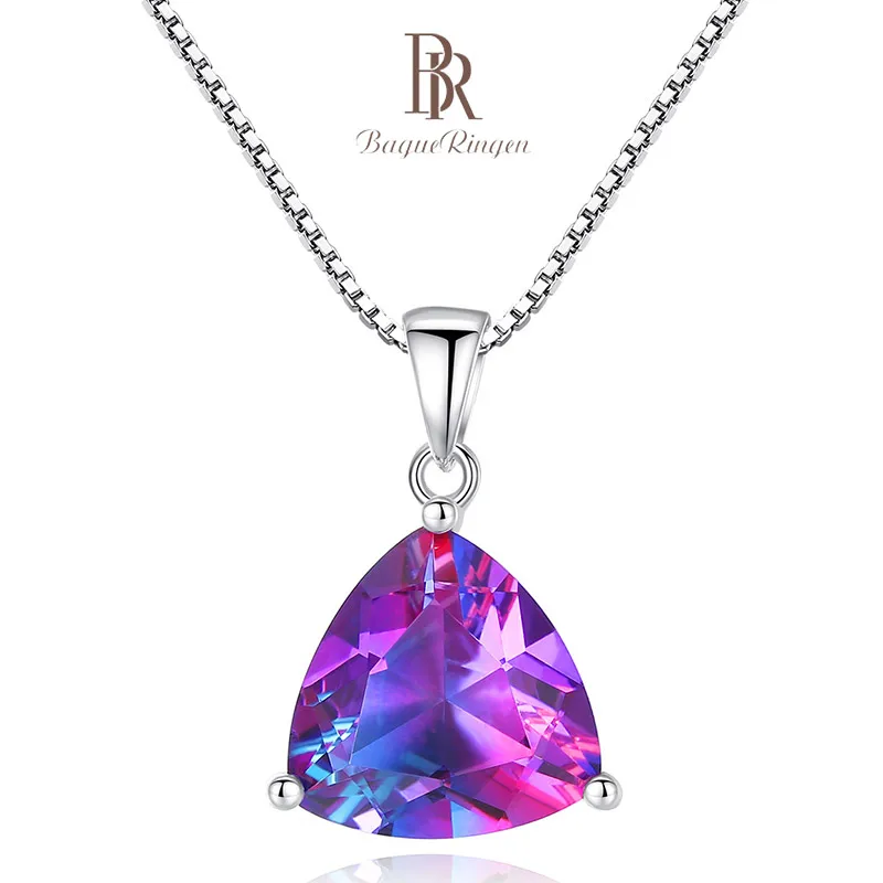 Женский кулон в виде треугольника Bague Ringen ожерелье с геометрическим узором из
