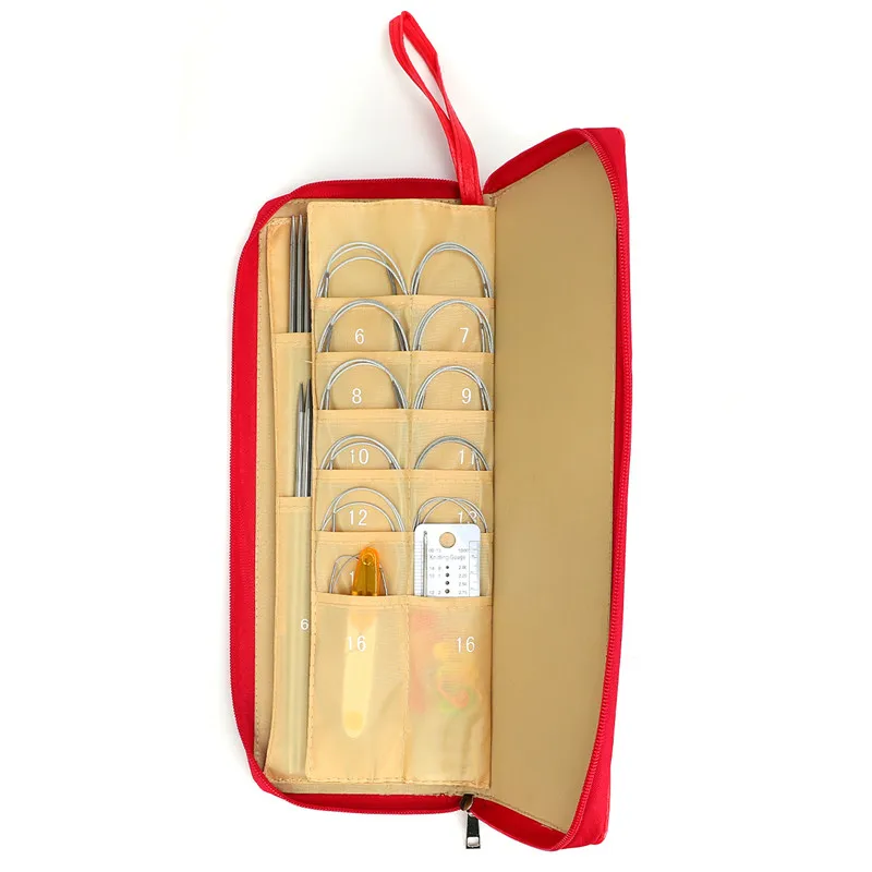 99 шт. Набор круглых спиц для вязания 25/36 см|Швейные иглы| |