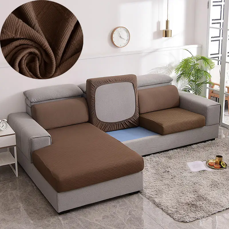 

Однотонный жаккардовый чехол для подушки, полиэфирный чехол, для гостиной, мебели, протектор сиденья, эластичный