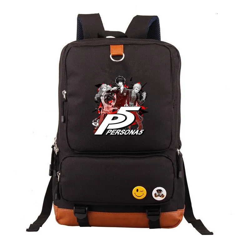Холщовый Рюкзак с принтом аниме Persona 5 школьные ранцы дорожные сумки для ноутбука
