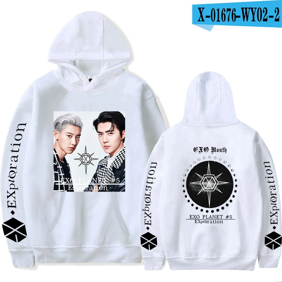 G Новое поступление EXO планета#5 толстовки Для мужчин повседневный пуловер уличная Толстовка Sudadera Hombre Male; EXO планета#5 Толстовка Для мужчин - Цвет: G