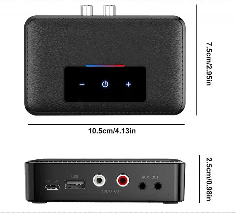 Приемник NFC Bluetooth 5 0 Беспроводной автомобильный стерео аудио приемник 3 мм AUX к 2 RCA