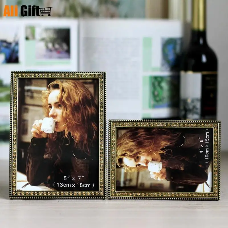 Горячая Распродажа новейшая серебристая металлическая фоторамка 6 &quot7&quot с