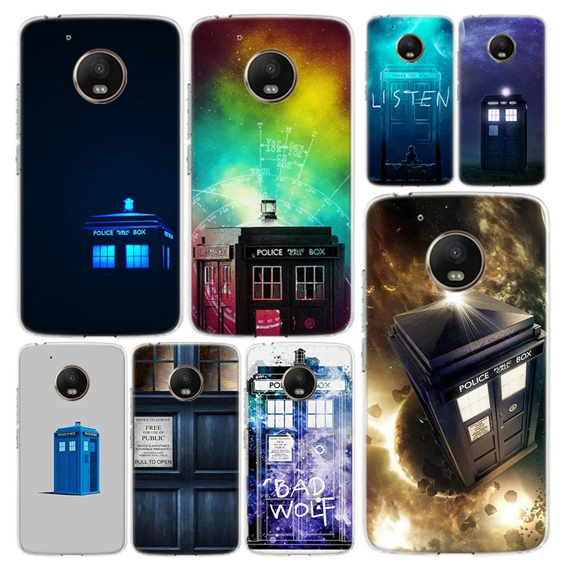 Чехол для телефона Tardis Box Doctor Who чехол Motorola Moto G8 G7 G6 G5S G5 G4 E6 E5 E4 X4 Play Plus Power + One Action