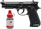 Umarex Beretta полностью лицензионный 92A1 CO2 полностью металлический полуавтоматический Воздушный пистолет черный с бесплатным 1500 .177 BB пистолет металлическая тарелка на стену