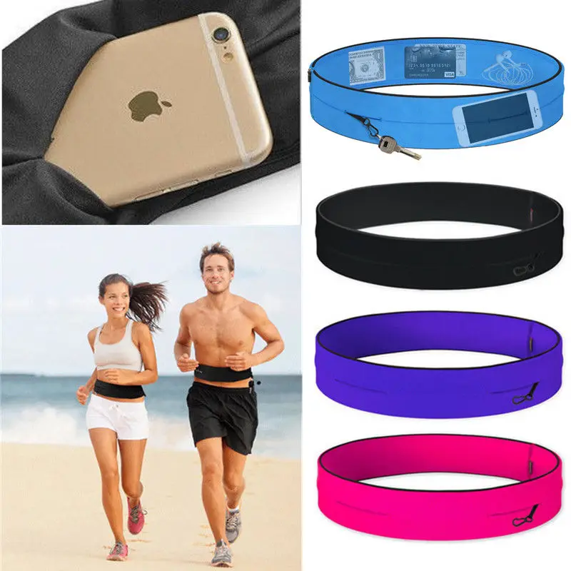 

Professional Running Waist Bag Men Women Jogging Gym Trail Cycling Sports Belt Invisible Mobile Phone Wallet Belly Fanny Pack